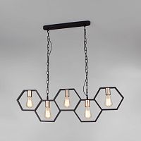 Подвесная люстра Eurosvet 70117/5 черный фото