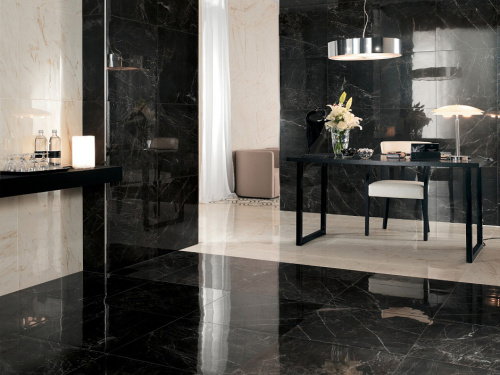 Керамогранит AD4Z Marvel Noir St.Laurent 75x75 Lap фото 2