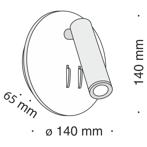 Настенный светильник (бра) Maytoni Technical C176-WL-01-6W-W фото 3