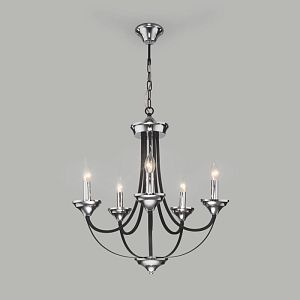 Подвесная люстра Eurosvet 60098/5 хром фото