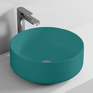 ArtCeram Cognac Раковина 42 см, без отв,, накладная, без слив-перелива, цвет: Green foresta фото