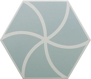 Керамогранит DNA Tiles Fancy 127009 Waves Blue 20х23 фото