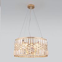 Подвесная люстра Eurosvet 10116/5 золото/прозрачный хрусталь Strotskis фото