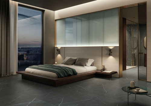 Керамогранит 610010002339 Metropolis Imperial Black Nat Rett 80x80 фото 2