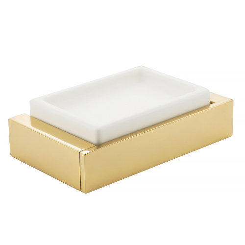 Мыльница Migliore Kvant настенная, золото 30233