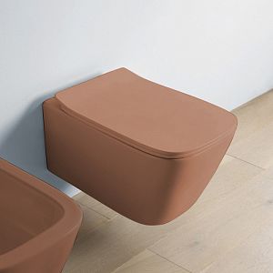 Artceram A16 Унитаз подвесной 52х36 см, безободковый, в комплекте с крепежом, цвет: Brown tortora фото