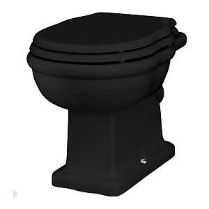 Artceram Hermitage Унитаз приставной 36х55см, выпуск в стену, цвет: черный фото