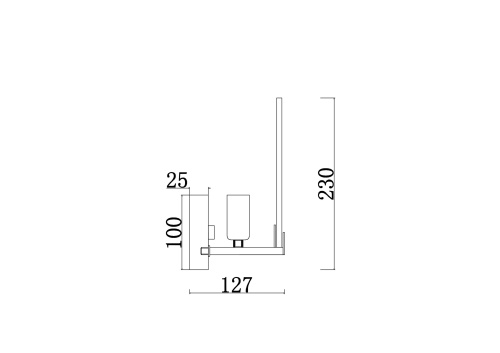 Настенный светильник (бра) Freya FR5197WL-01BS фото 2