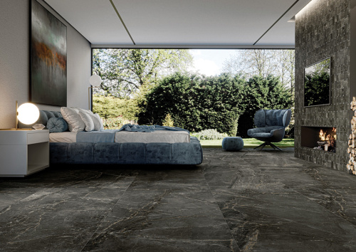 Керамогранит Cerdomus Sybil 83328 Black Rettificato 60x120 фото 2