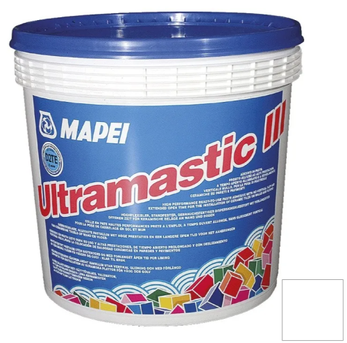 Клей Mapei Ultramastic III для плитки белый 12 кг