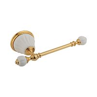 Бумагодержатель Migliore Olivia, керамика белая, золото 17451 фото