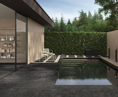 Керамогранит Italon Room X2 Stone Black 60x60 Pet 610010001652 фото 2