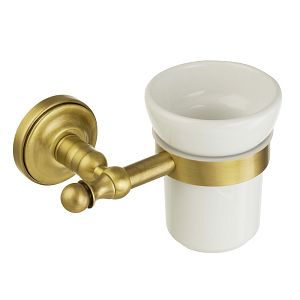 Cтакан настенный Migliore Mirella, керамика/бронза 17156 фото