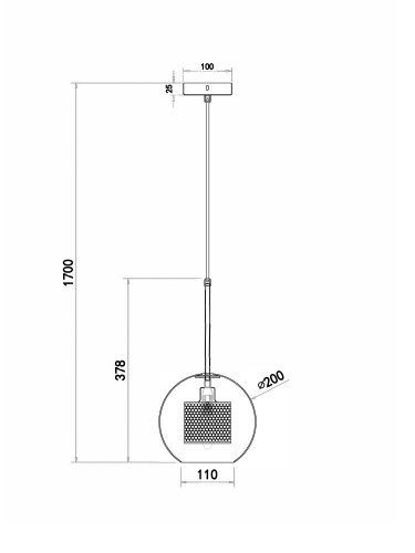 Подвесной светильник Freya FR8018PL-01BS фото 7