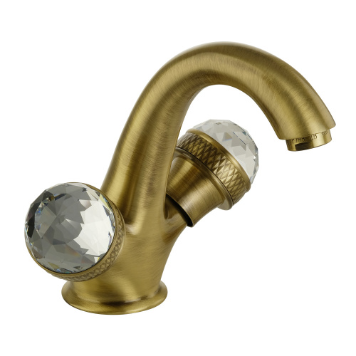 Смеситель для раковины Migliore Axo Swarovski, бронза 18481