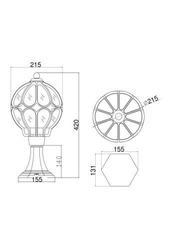 Ландшафтный светильник Outdoor O024FL-01G фото 3