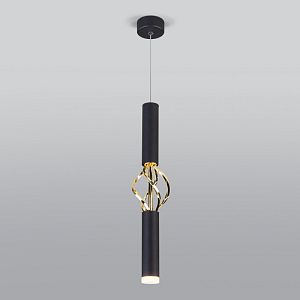 Подвесной светильник Eurosvet 50191/1 LED черный/золото фото