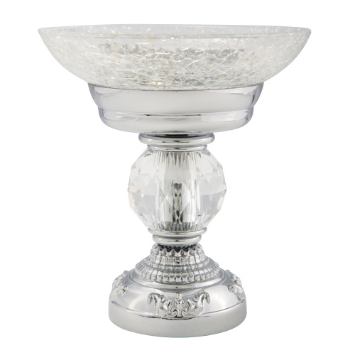 Mыльница Migliore Cristalia настольная, стекло/хром/Swarovski 16791