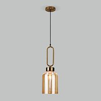 Подвесной светильник Eurosvet 50229/1 янтарный фото