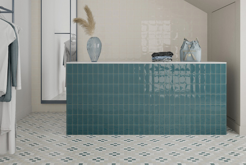 Керамическая плитка WOW Fayenza 127001 Peacock Blue 6,2х12,5 фото 2