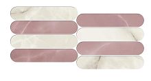 Мозаика 620110000163 Symphonyx Crystal - Rose Mosaic Ellipse Lap 56x23,5 фото